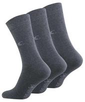 Šukuotinės medvilnės kojinės vyrams Clark Crown premium 2090, 3 poros, pilkos, 39-42