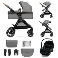 Univesralus vežimėlis Kinderkraft Esme 3in1, Moonlight Grey
