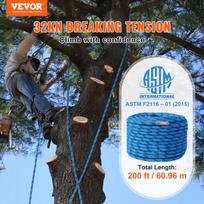 Mėlyna 12.7mm 60.9m laipiojimo virvė