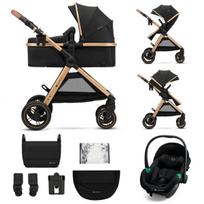 Univesralus vežimėlis Kinderkraft Esme 3in1, Pure Black