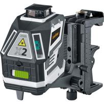 Laserliner lazerinis nivelyras su magnetiniu spaustuku ir sieniniu laikikliu, X2-Laser, 360°
