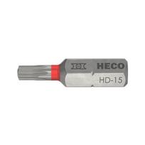 Heco sukimo galvučių rinkinys, HECO-Drive, HD-15, raudona, 10 vnt.