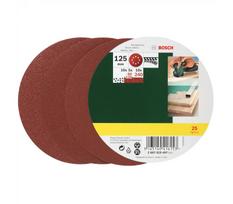 Bosch ekscentrinio šlifavimo popierių rinkinys, 125 mm, 80,120,240 grūdėtumas, 25 vnt.