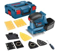 Akumuliatorinis plokštuminis šlifuoklis Bosch GSS 18V-10, 18 V, lagaminas + priedai