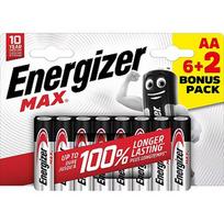 Energizer battery Max Alkaline AA CHP8 6+2 7638900437751