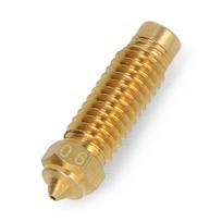 0.6 mm antgalis Elegoo Neptune 4 Plus/4 Max 3D spausdintuvams - 1.75 mm filamentas - žalvaris
