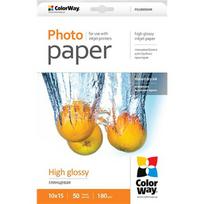 ColorWay High Glossy Photo Paper, 10х15, 180g/m, 50 sheets