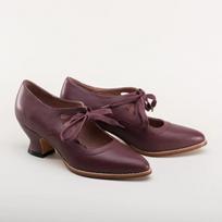 New Retro Mary Jane European and American Hollow Out High Heel Shoes for Women Lace Up Large Casual Shoes Women Shoes 35 vyno raudonos spalvos