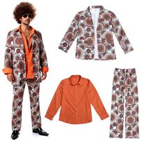 Couple 70s/80s Hippie Disco Carnival Costume Set M