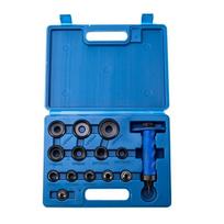 Multiple Size Belt Hole Punch Set Carbon Steel Hollow Punch Set 3/16” to 1-3/8” & 5 to 35mm with Storage Case 1
