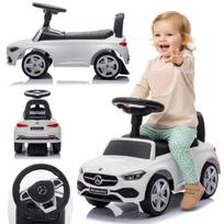 Stumiamas automobilis vaikams vaikiškas automobilis Mercedes C-Class Coupe baltas Sun Baby, Stumiamas automobilis vaikams vaikiškas automobilis Mercedes C-Class Coupe baltas Sun Baby