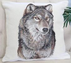 Textile Idea dvipusis pagalvės užvalkalas Vilkas, 45x45 cm, 1 vnt.