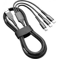 NEO Cable USB-A - USB-C/ Micro USB/ Lightning 1,2m black