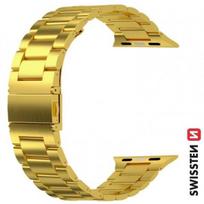 Swissten Metal Strap Apple Watch 42 / 44 / 45 / 49mm Gold