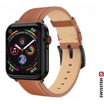 Swissten Leather Strap Apple Watch 42 / 44 / 45 / 49mm Brown