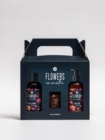TREFFINA Mandarinų ir gėlių aromato vonios/dušo želė, kūno losjonas (2x260 ml) ir kt.