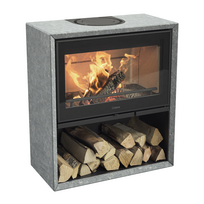 Plieninė krosnelė Nibe Contura 320TG, juoda, 5 - 9 kW
