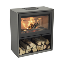 Plieninė krosnelė Nibe Contura 320A, juoda, 5 - 9 kW
