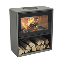 Plieninė krosnelė Nibe Contura 320AG, juoda, 5 - 9 kW