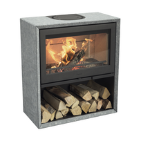 Plieninė krosnelė Nibe Contura 320T, juoda, 5 - 9 kW