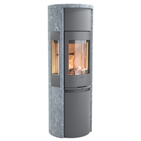 Plieninė krosnelė Nibe Contura 596T Style, pilka, 3 - 7 kW