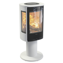 Plieninė krosnelė Nibe Contura C886G:1 Style, balta, 3 - 7 kW