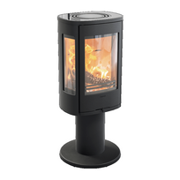 Plieninė krosnelė Nibe Contura C886:2 Style, juoda, 3 - 7 kW
