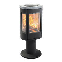 Plieninė krosnelė Nibe Contura C886:3 Style, juoda, 3 - 7 kW