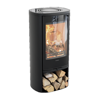 Plieninė krosnelė Nibe Contura C810G:2 Style, juoda, 3 - 7 kW