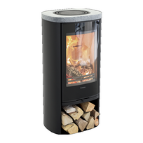 Plieninė krosnelė Nibe Contura C810G:3 Style, juoda, 3 - 7 kW