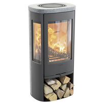 Plieninė krosnelė Nibe Contura C856T Style, pilka, 3 - 7 kW