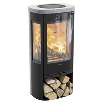 Plieninė krosnelė Nibe Contura C856TG Style, juoda, 3 - 7 kW