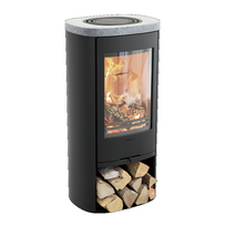 Plieninė krosnelė Nibe Contura C810:3 Style, juoda, 3 - 7 kW