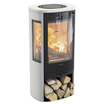 Plieninė krosnelė Nibe Contura C856G:1 Style, balta, 3 - 7 kW