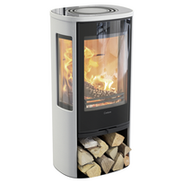 Plieninė krosnelė Nibe Contura C856G:2 Style, balta, 3 - 7 kW