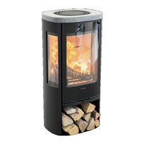 Plieninė krosnelė Nibe Contura C856G:3 Style, juoda, 3 - 7 kW