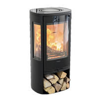 Plieninė krosnelė Nibe Contura C856G:2 Style, juoda, 3 - 7 kW