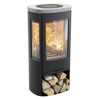 Plieninė krosnelė Nibe Contura C856:3 Style, juoda, 3 - 7 kW