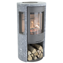 Plieninė krosnelė Nibe Contura 556T Style, pilka, 3 - 7 kW