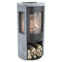 Plieninė krosnelė Nibe Contura 556T Style, juoda, 3 - 7 kW