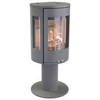 Plieninė krosnelė Nibe Contura C586:1 Style, pilka, 3 - 7 kW
