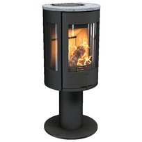 Plieninė krosnelė Nibe Contura C586:3 Style, juoda, 3 - 7 kW