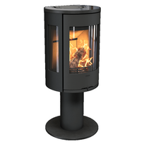 Plieninė krosnelė Nibe Contura C586:2 Style, juoda, 3 - 7 kW