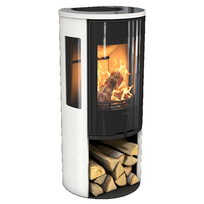 Plieninė krosnelė Nibe Contura C556:2 G Style, balta, 3 - 7 kW