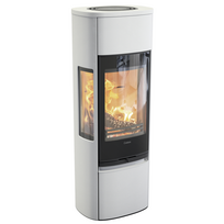 Plieninė krosnelė Nibe Contura C896G:1 Style, balta, 3 - 7 kW