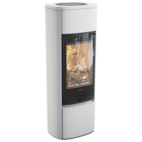 Plieninė krosnelė Nibe Contura C890G:1 Style, balta, 3 - 7 kW