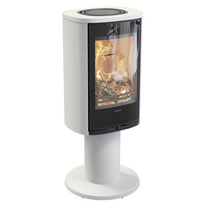 Plieninė krosnelė Nibe Contura C870G:1 Style, balta, 3 - 7 kW