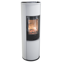 Plieninė krosnelė Nibe Contura C690G:2, balta, 3 - 9 kW