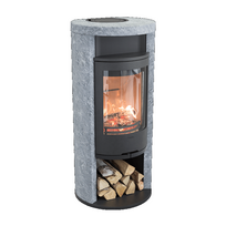 Plieninė krosnelė Nibe Contura C620T:1, juoda, 3 - 9 kW