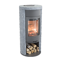 Plieninė krosnelė Nibe Contura C620T:2, pilka, 3 - 9 kW